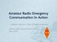 Amateur Radio Emergency Communication In Action PowerPoint PPT Presentation