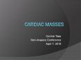 Cardiac Masses PowerPoint PPT Presentation