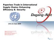 Paperless Trade in International Supply Chains: Enhancing Efficiency