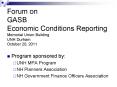 Forum on GASB Economic Conditions Reporting Memorial Union Building UNH Durham October 20, 2011 PowerPoint PPT Presentation