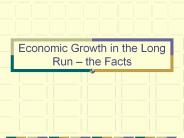 Economic Growth in the Long Run 