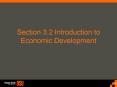 Section 3.2 Introduction to Economic Development PowerPoint PPT Presentation