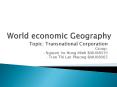 World economic Geography PowerPoint PPT Presentation