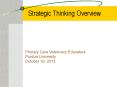 Strategic Thinking Overview PowerPoint PPT Presentation