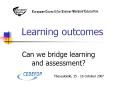 Learning outcomes PowerPoint PPT Presentation