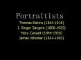 Portraitists PowerPoint PPT Presentation