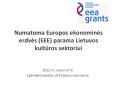 Numatoma Europos ekonomines erdves (EEE) parama Lietuvos kulturos sektoriui PowerPoint PPT Presentation