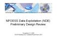 NPOESS Data Exploitation (NDE) Preliminary Design Review PowerPoint PPT Presentation