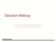 Decision Making