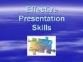 Effective Presentation Skills PowerPoint PPT Presentation