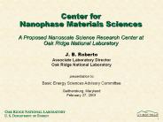 Center for Nanophase Materials Sciences