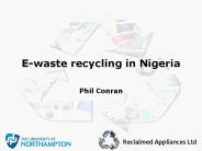 E-waste recycling in Nigeria