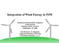 Integration of Wind Energy in PJM PowerPoint PPT Presentation