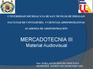 MERCADOTECNIA III Material Audiovisual