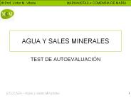 AGUA Y SALES MINERALES