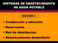 SISTEMAS DE ABASTECIMIENTO DE AGUA POTABLE PowerPoint PPT Presentation