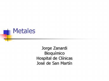 Metales