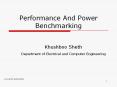 Performance And Power Benchmarking PowerPoint PPT Presentation