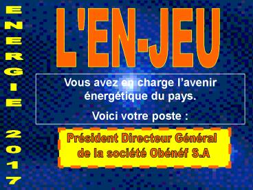 L'EN-JEU