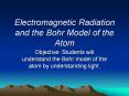 Electromagnetic Radiation and the Bohr Model of the Atom PowerPoint PPT Presentation
