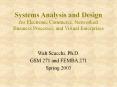 Systems Analysis and Design  for Electronic Commerce, Networked Business Processes, and Virtual Enterprises PowerPoint PPT Presentation