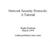 Network Security Protocols: A Tutorial