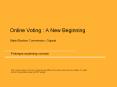 Online Voting : A New Beginning State Election Commission, Gujarat PowerPoint PPT Presentation