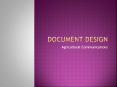 Document Design PowerPoint PPT Presentation