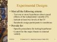 Experimental Designs PowerPoint PPT Presentation
