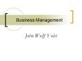 Business Management PowerPoint PPT Presentation