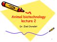 Animal biotechnology lecture 2 PowerPoint PPT Presentation