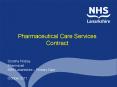 Pharmaceutical Care Services Contract PowerPoint PPT Presentation