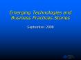Emerging Technologies and Business Practices Stories PowerPoint PPT Presentation