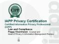 IAPP Privacy Certification PowerPoint PPT Presentation