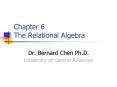 Chapter 6  The Relational Algebra PowerPoint PPT Presentation