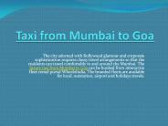 Mumbai To Goa Taxi