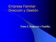 Empresa Familiar: Direcci