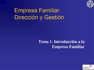 Empresa Familiar: Direcci