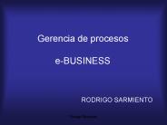Gerencia de procesos  e-BUSINESS
