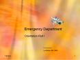 Emergency Department PowerPoint PPT Presentation