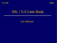 SSL / TLS Case Study