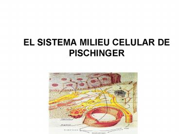EL SISTEMA MILIEU CELULAR DE PISCHINGER