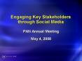 Engaging Key Stakeholders through Social Media PowerPoint PPT Presentation