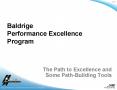 The Path to Excellence and Some Path-Building Tools PowerPoint PPT Presentation