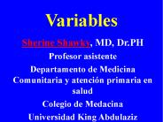 Variables