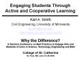 Engaging Students Through Active and Cooperative Learning PowerPoint PPT Presentation