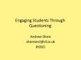 Engaging Students Through Questioning PowerPoint PPT Presentation
