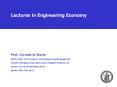 Lectures in Engineering Economy PowerPoint PPT Presentation