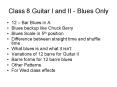 Class 8 Guitar I and II - Blues Only PowerPoint PPT Presentation