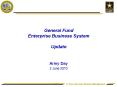 General Fund Enterprise Business System Update PowerPoint PPT Presentation